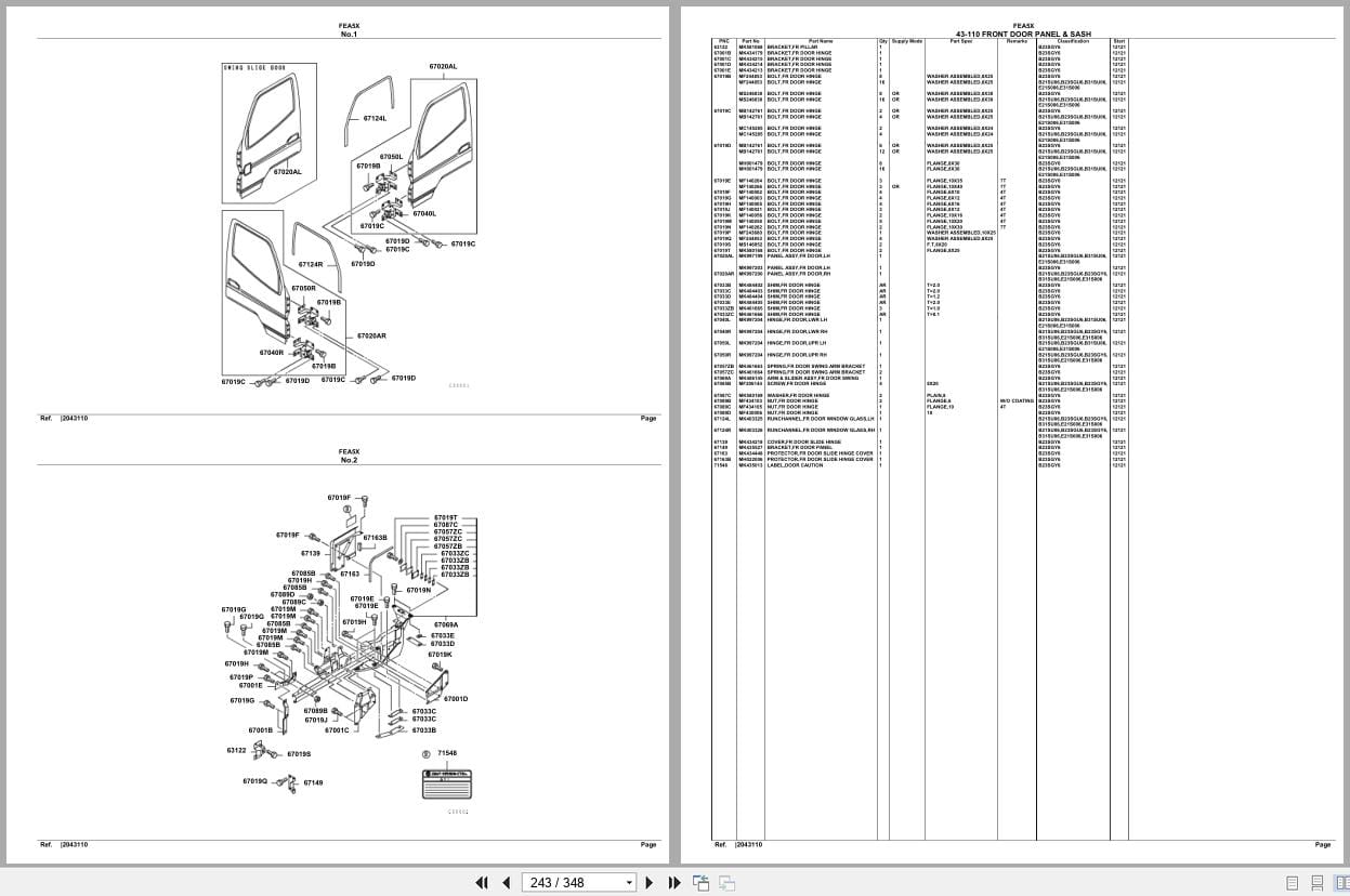 Mitsubishi Fuso Truck FEA5X Spare Parts Catalog (2)
