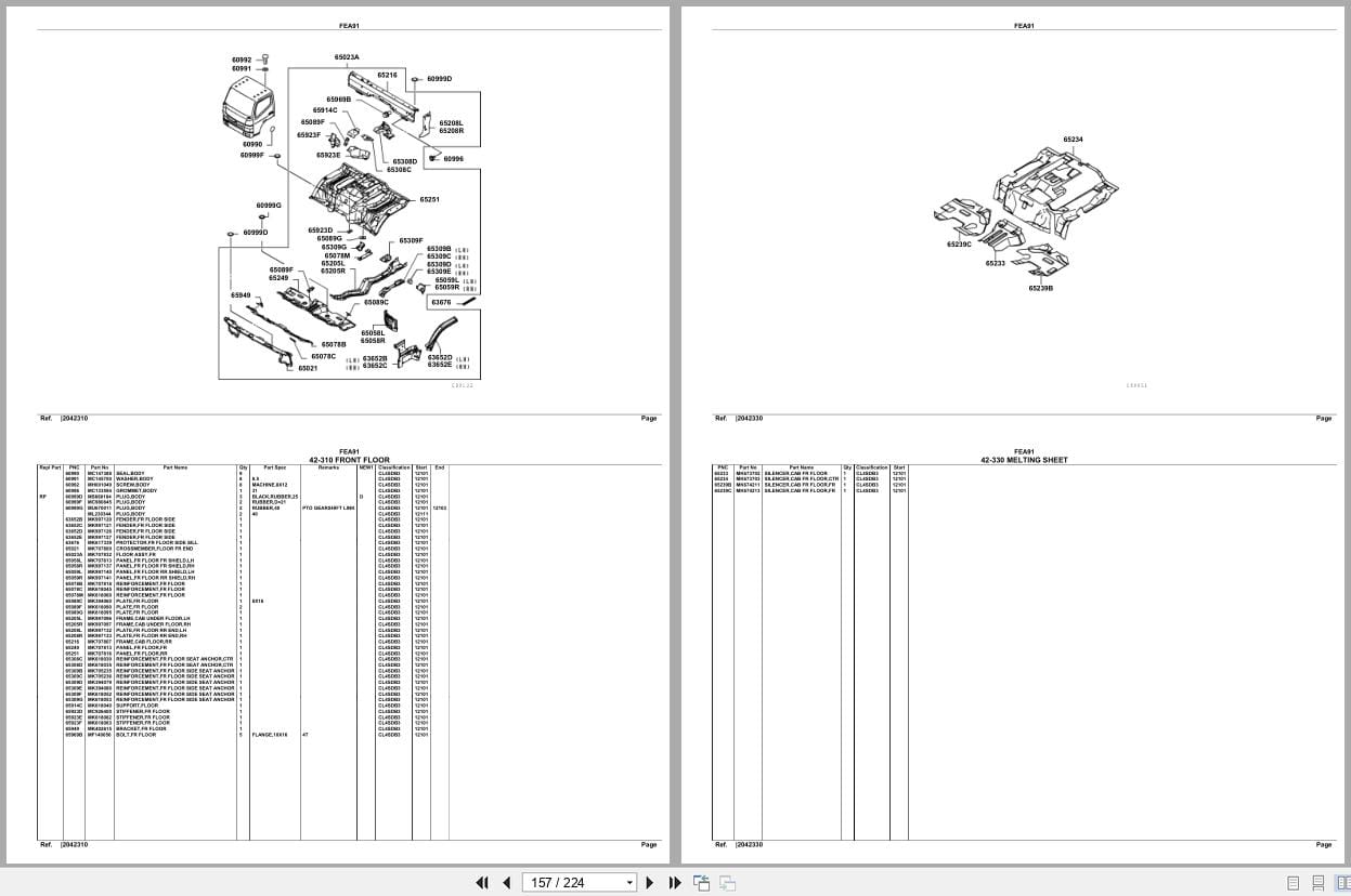 Mitsubishi Fuso Truck FEA91 GXP Spare Parts Catalog (2)