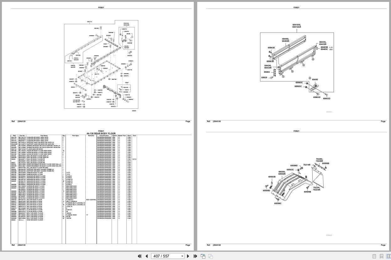 Mitsubishi Fuso Truck FEB21 GXP Spare Parts Catalog (2)