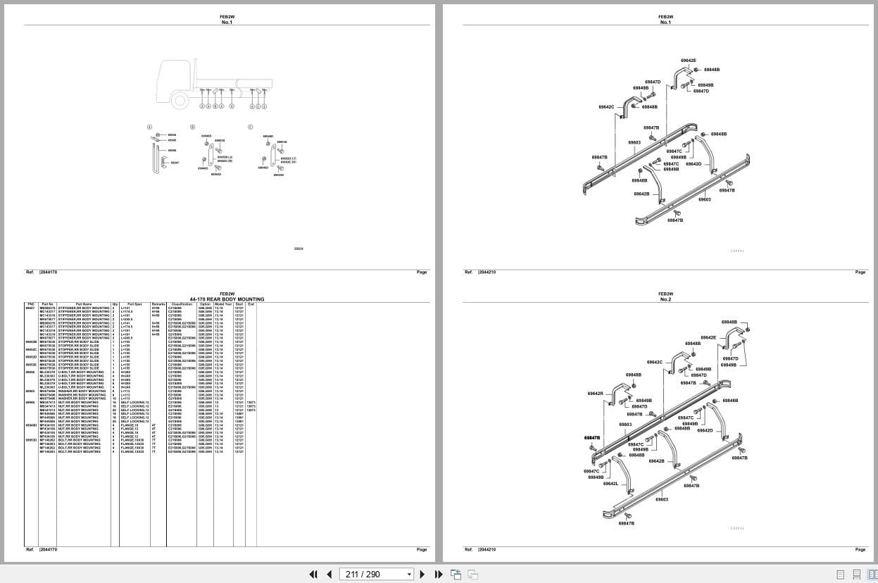 Mitsubishi Fuso Truck FEB2W Spare Parts Catalog (2)