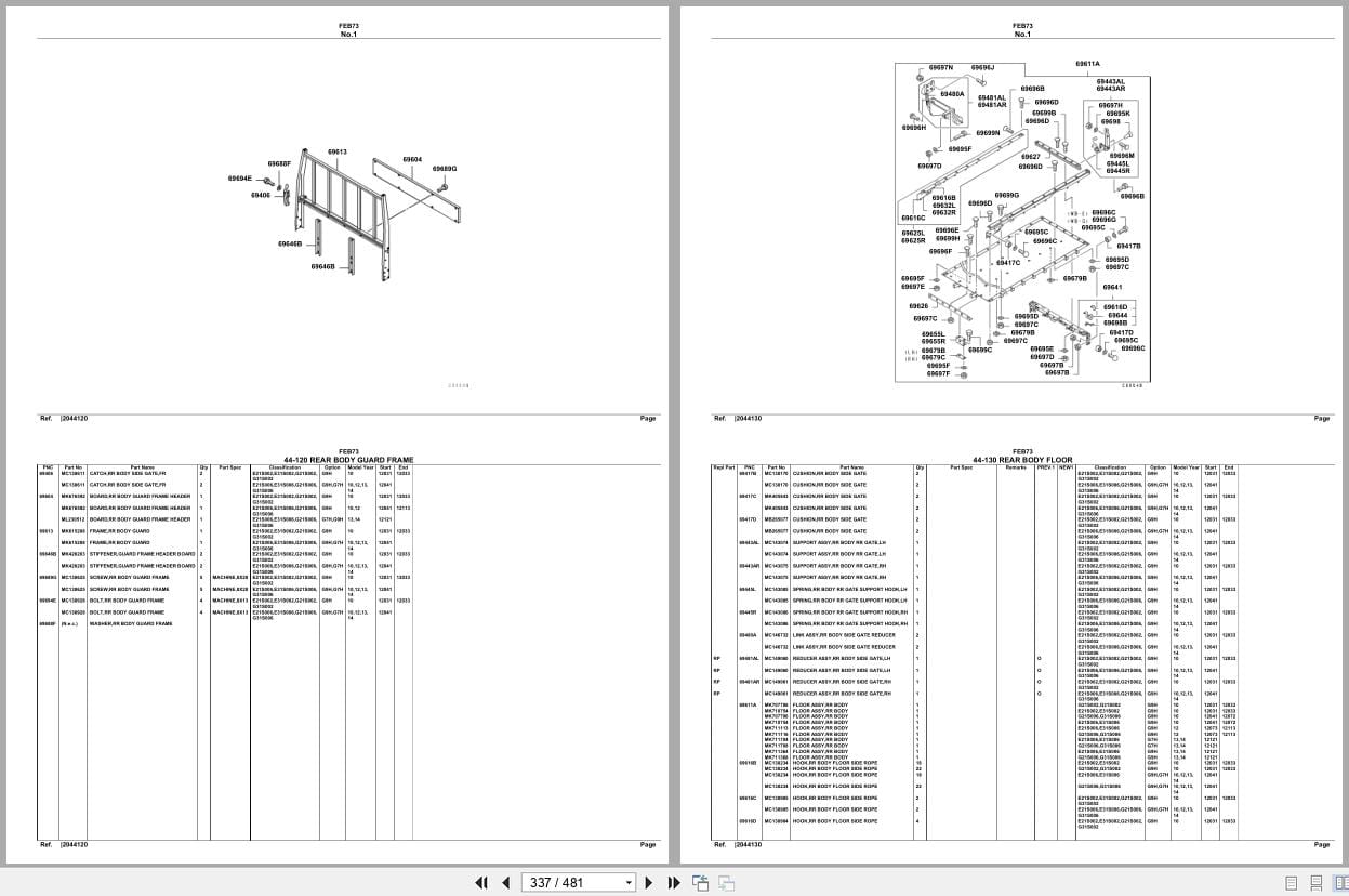 Mitsubishi Fuso Truck FEB73 Spare Parts Catalog (2)