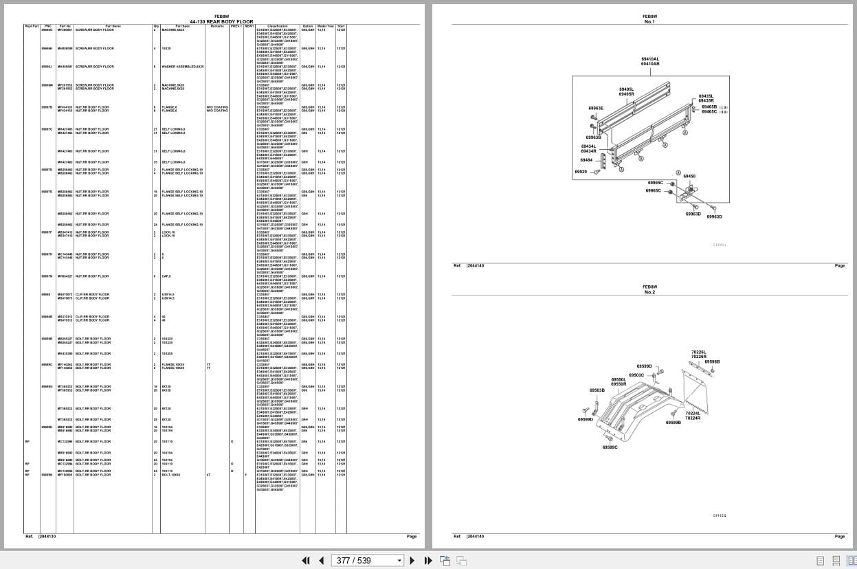 Mitsubishi Fuso Truck FEB8W Spare Parts Catalog (2)
