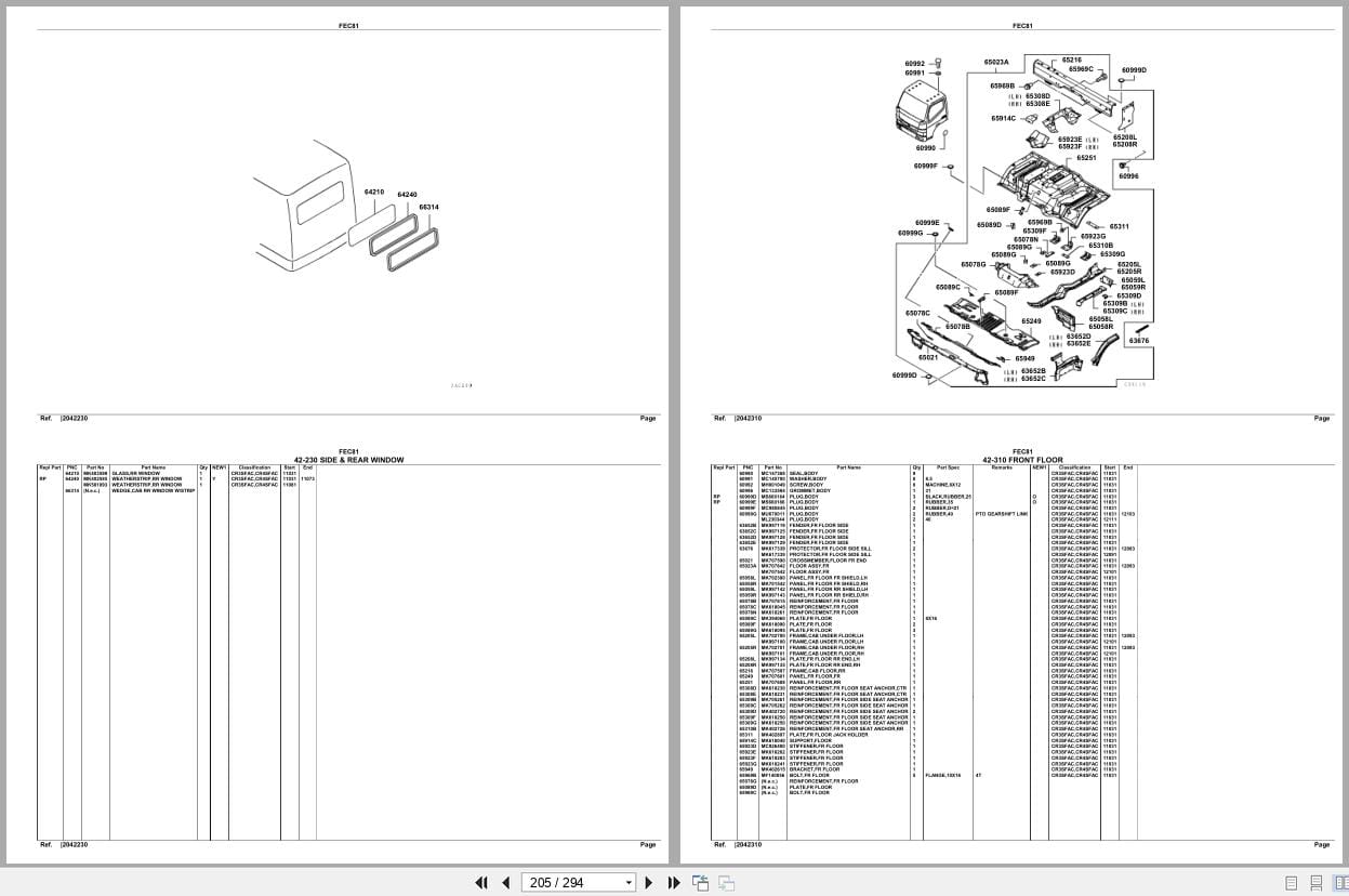 Mitsubishi Fuso Truck FEC81 GXP Spare Parts Catalog (2)