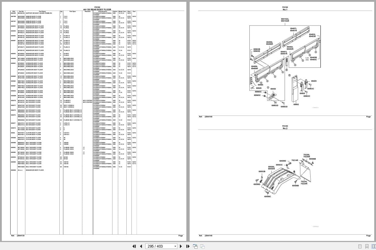Mitsubishi Fuso Truck FEC90 Spare Parts Catalog (2)