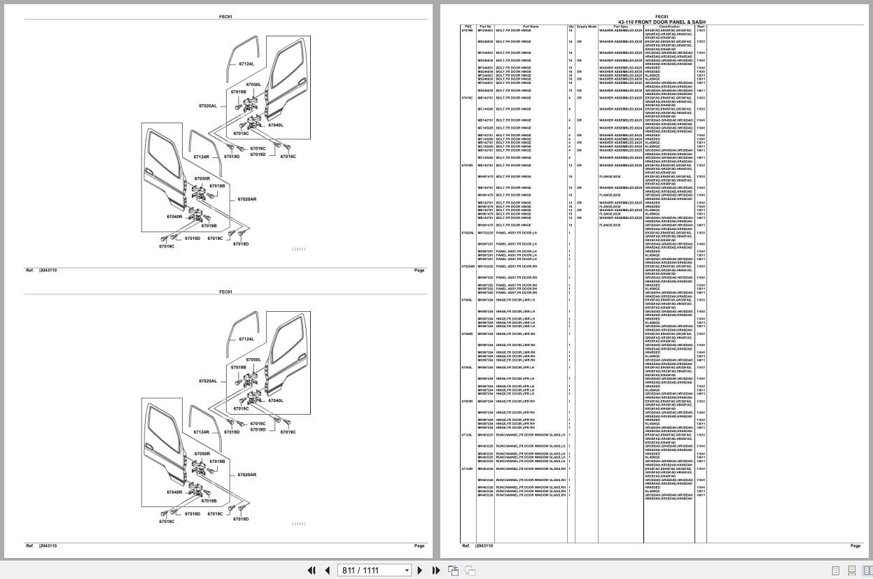 Mitsubishi Fuso Truck FEC91 GXP Spare Parts Catalog (2)