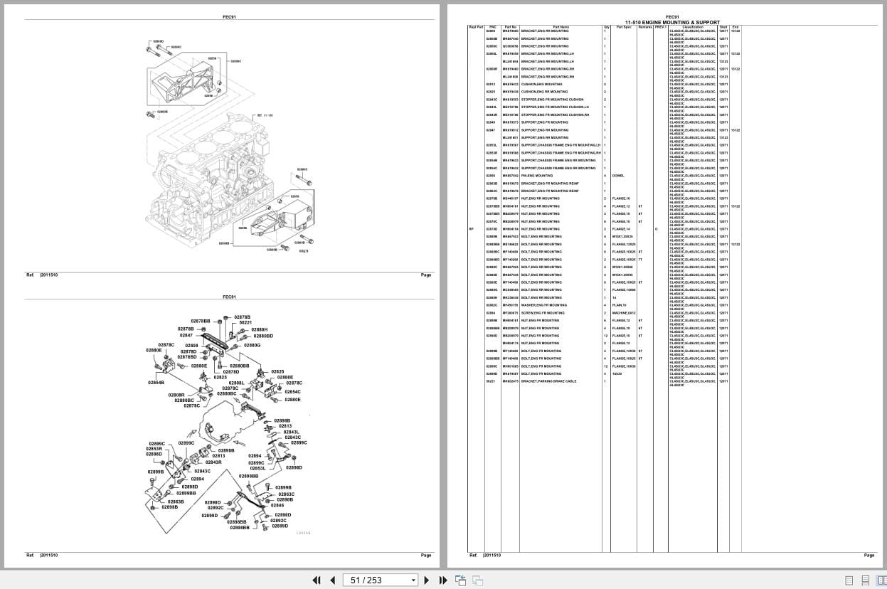 Mitsubishi Fuso Truck FEC91 Mexico Spare Parts Catalog (2)