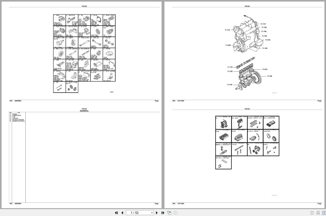 Mitsubishi Fuso Truck FECX2 North America Spare Parts Catalog (1)