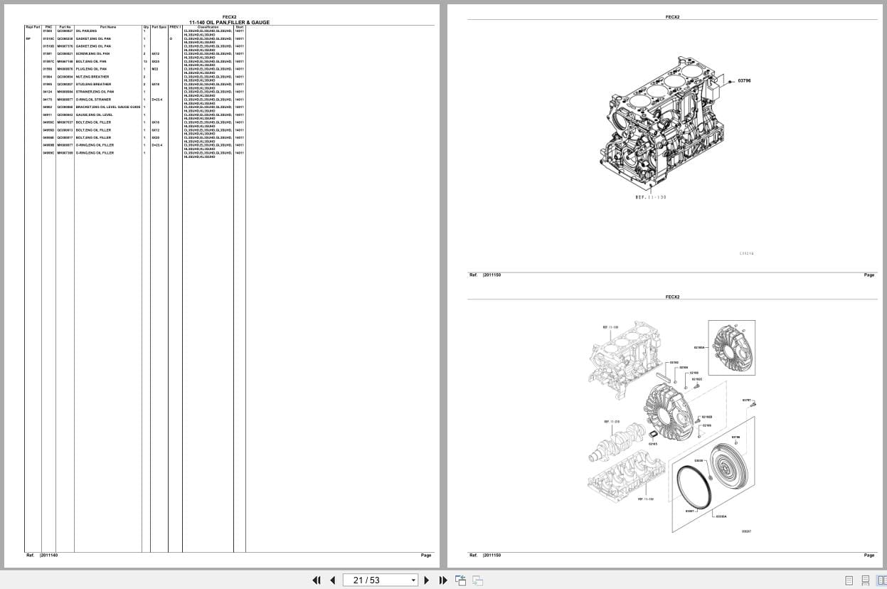 Mitsubishi Fuso Truck FECX2 North America Spare Parts Catalog (2)
