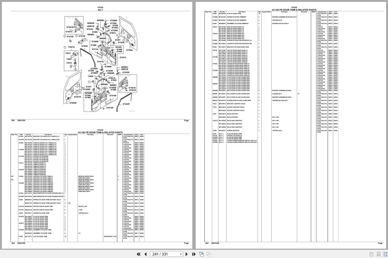 Mitsubishi Fuso Truck FF63D Spare Parts Catalog (2)