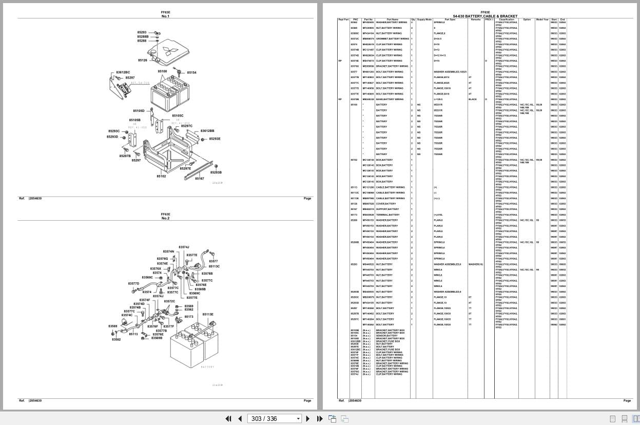 Mitsubishi Fuso Truck FF63E Spare Parts Catalog (2)