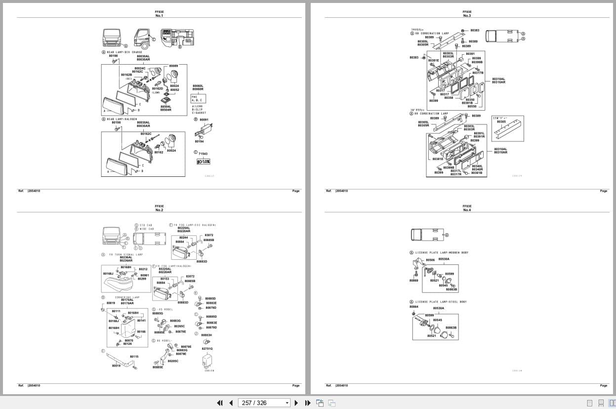 Mitsubishi Fuso Truck FF83E Spare Parts Catalog (2)