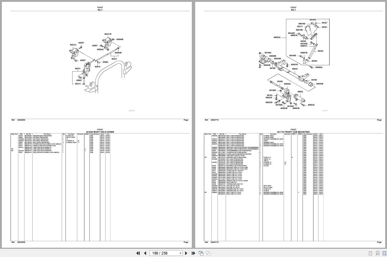 Mitsubishi Fuso Truck FG327 Spare Parts Catalog (2)