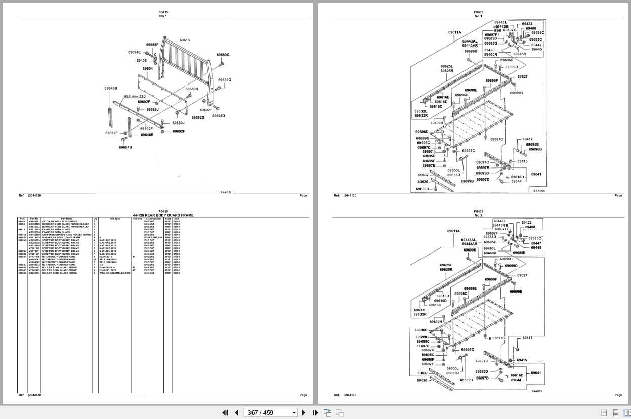 Mitsubishi Fuso Truck FG435 Spare Parts Catalog (2)