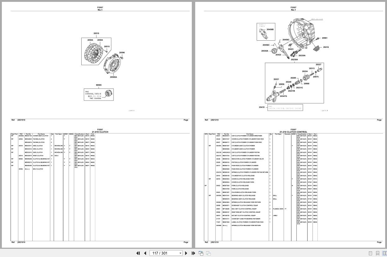 Mitsubishi Fuso Truck FG507 Spare Parts Catalog (2)