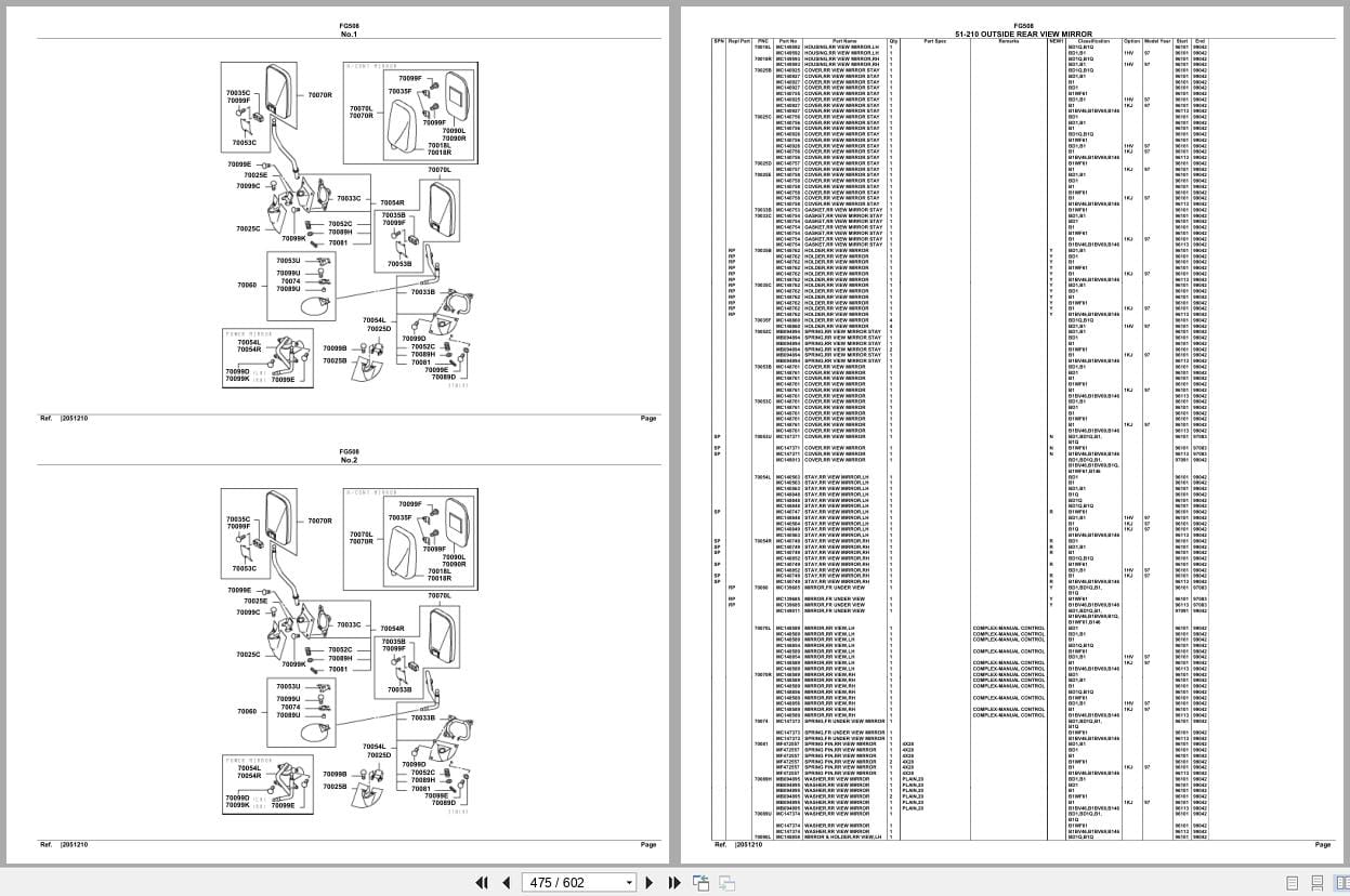 Mitsubishi Fuso Truck FG508 Spare Parts Catalog (2)