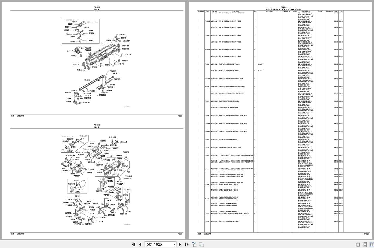 Mitsubishi Fuso Truck FG50E Spare Parts Catalog (2)