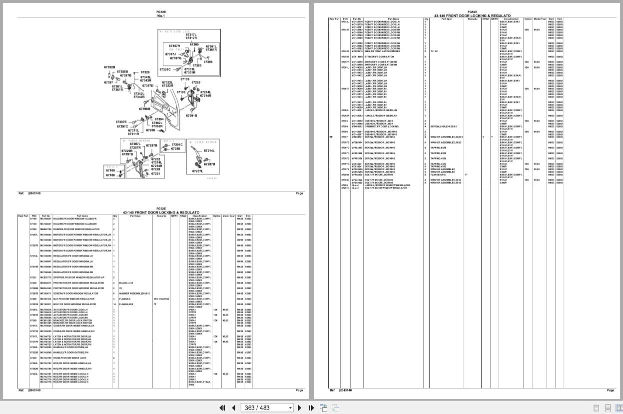 Mitsubishi Fuso Truck FG52E Spare Parts Catalog (2)