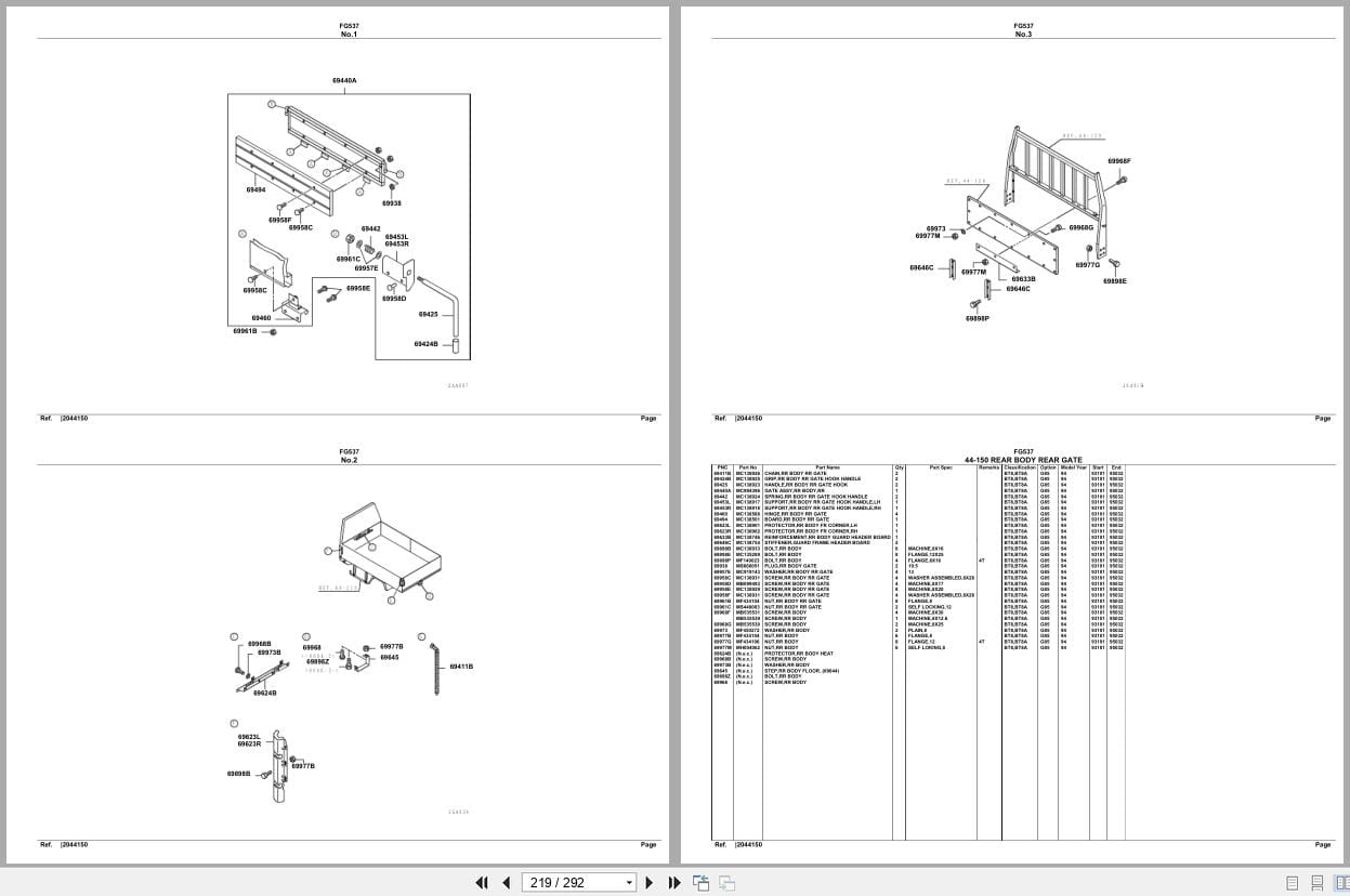 Mitsubishi Fuso Truck FG537 Spare Parts Catalog (2)
