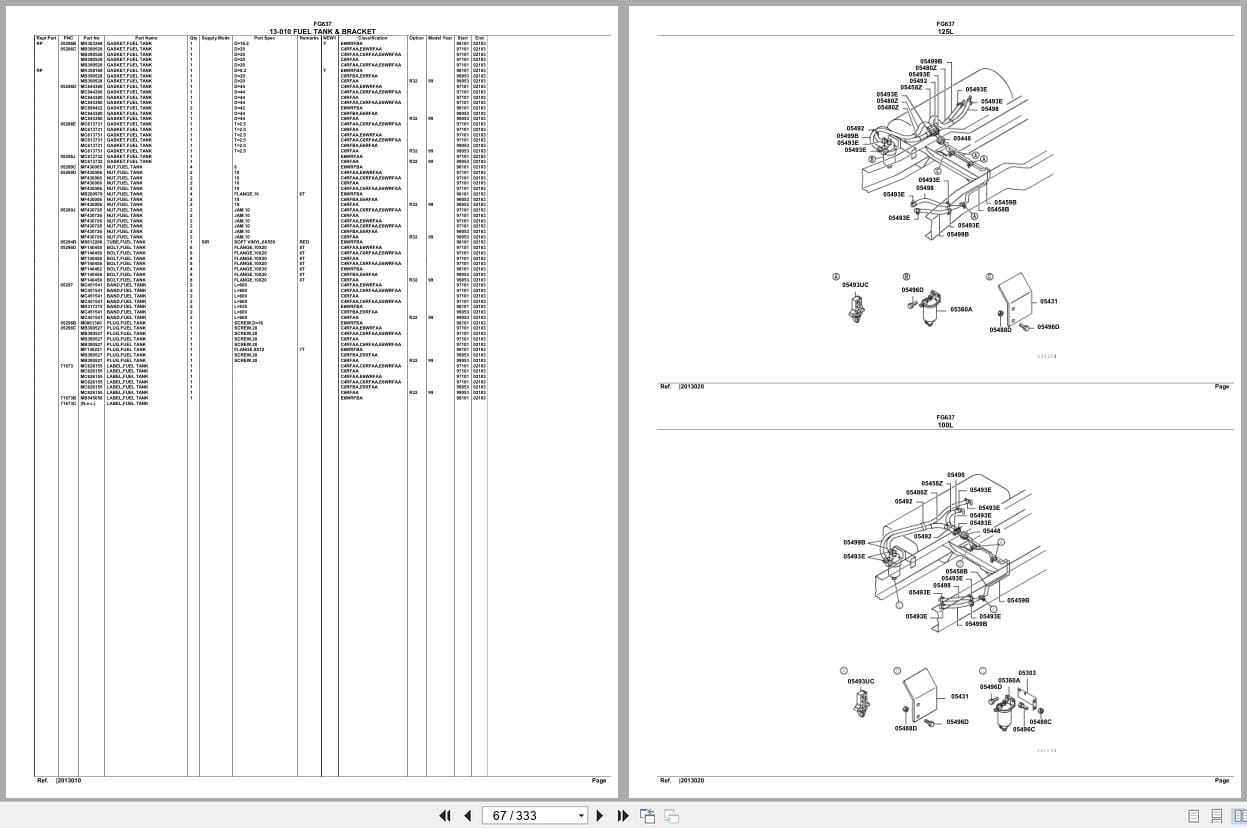 Mitsubishi Fuso Truck FG637 GXP Spare Parts Catalog (2)
