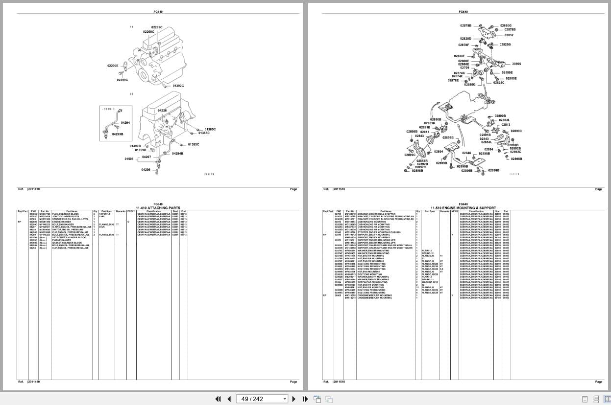 Mitsubishi Fuso Truck FG649 GXP Spare Parts Catalog (2)