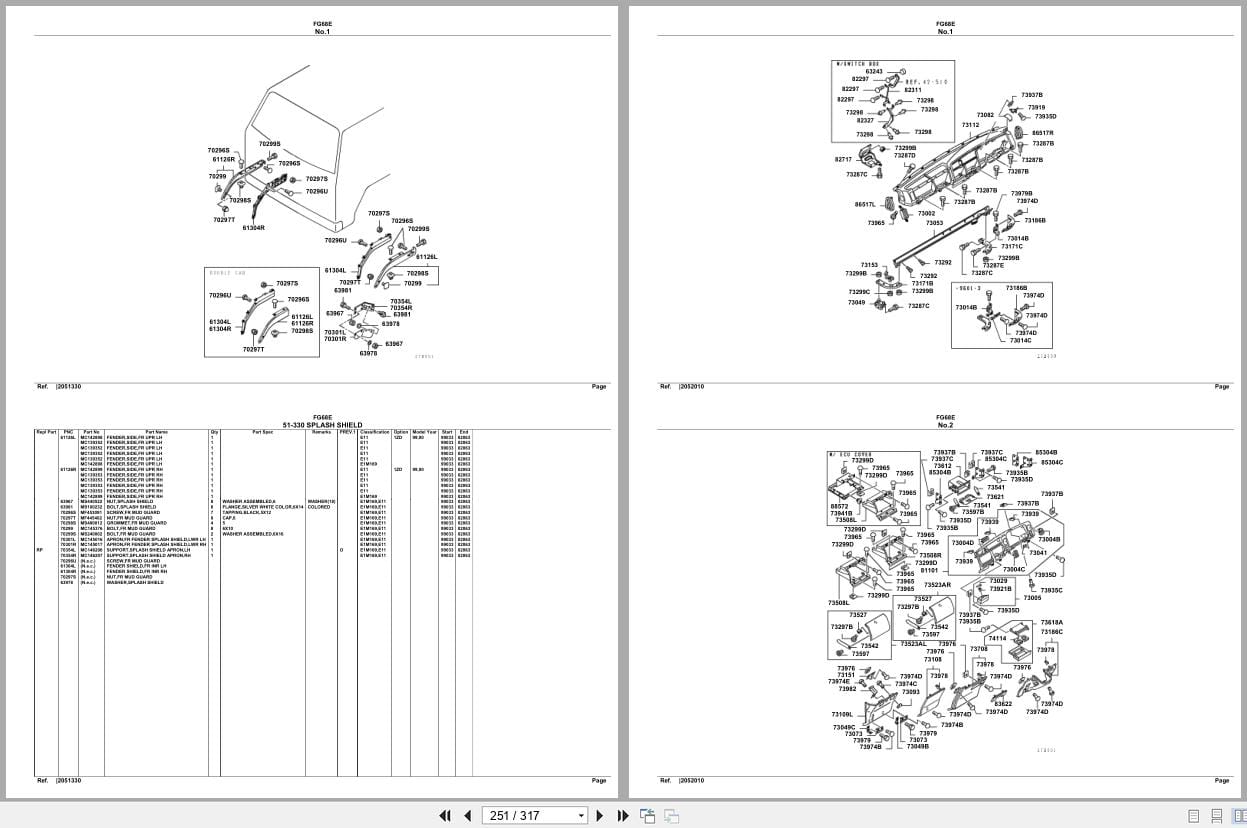 Mitsubishi Fuso Truck FG68E Spare Parts Catalog (2)
