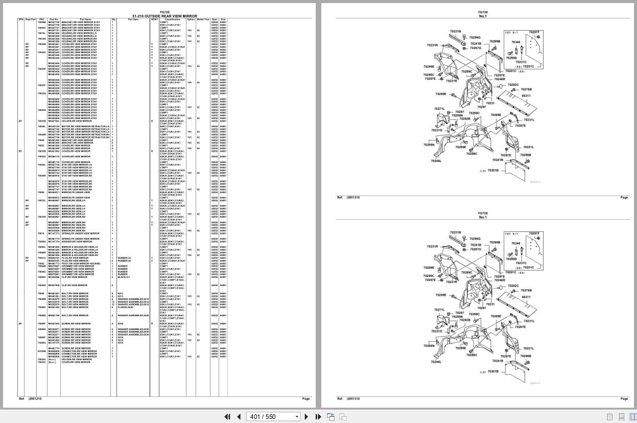Mitsubishi Fuso Truck FG72E Spare Parts Catalog (2)