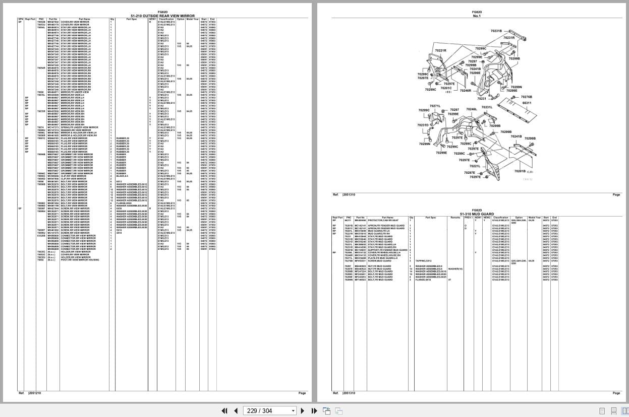 Mitsubishi Fuso Truck FG82D Spare Parts Catalog (2)