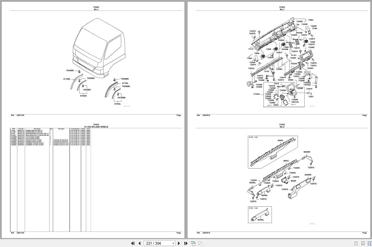 Mitsubishi Fuso Truck FG82E Spare Parts Catalog (2)