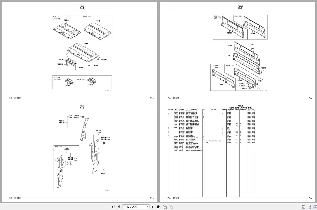 Mitsubishi Fuso Truck FG83E Spare Parts Catalog (2)