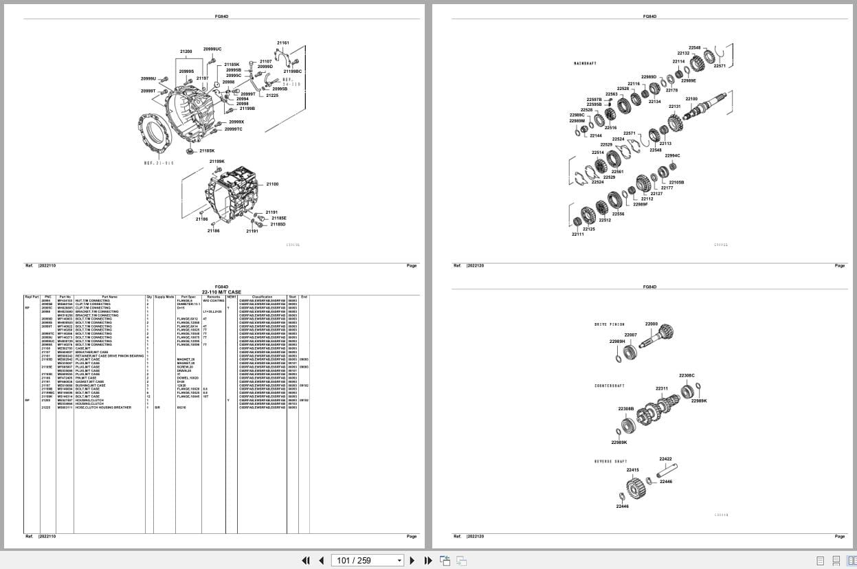 Mitsubishi Fuso Truck FG84D GXP Spare Parts Catalog (2)