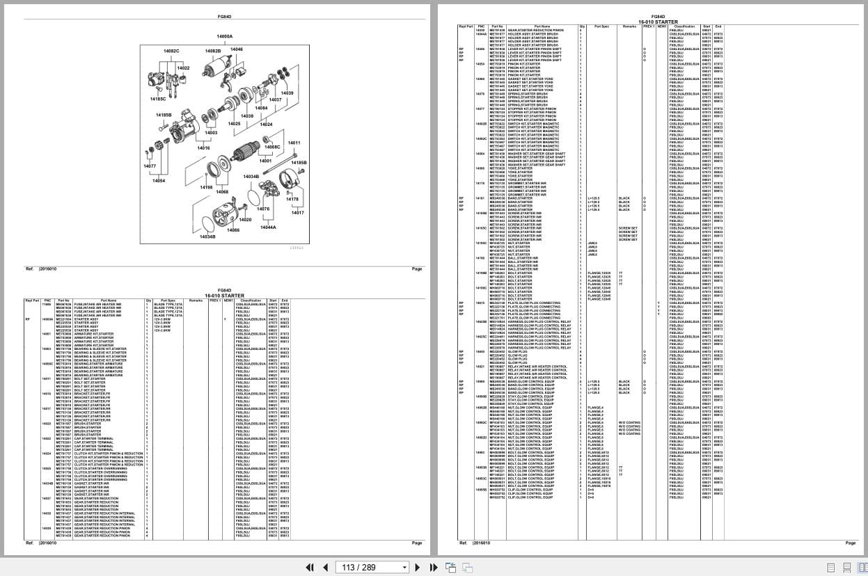 Mitsubishi Fuso Truck FG84D North America Spare Parts Catalog (2)