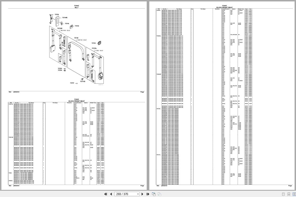 Mitsubishi Fuso Truck FG84D Spare Parts Catalog (2)
