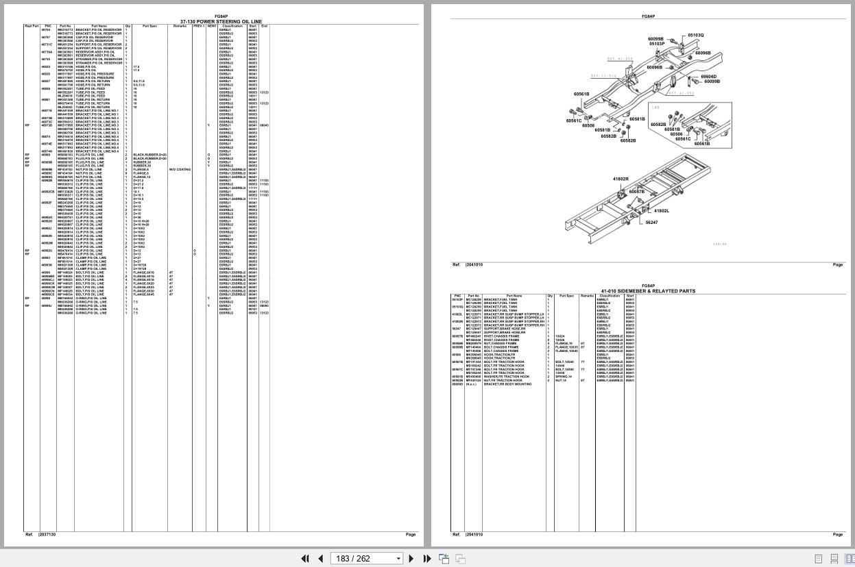 Mitsubishi Fuso Truck FG84P GXP Spare Parts Catalog (2)