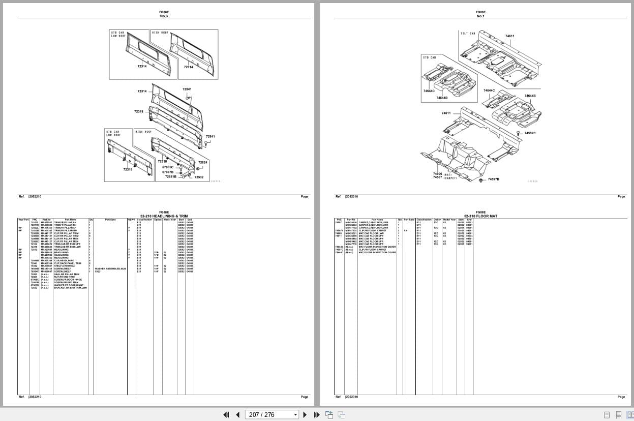 Mitsubishi Fuso Truck FG88E Spare Parts Catalog (2)