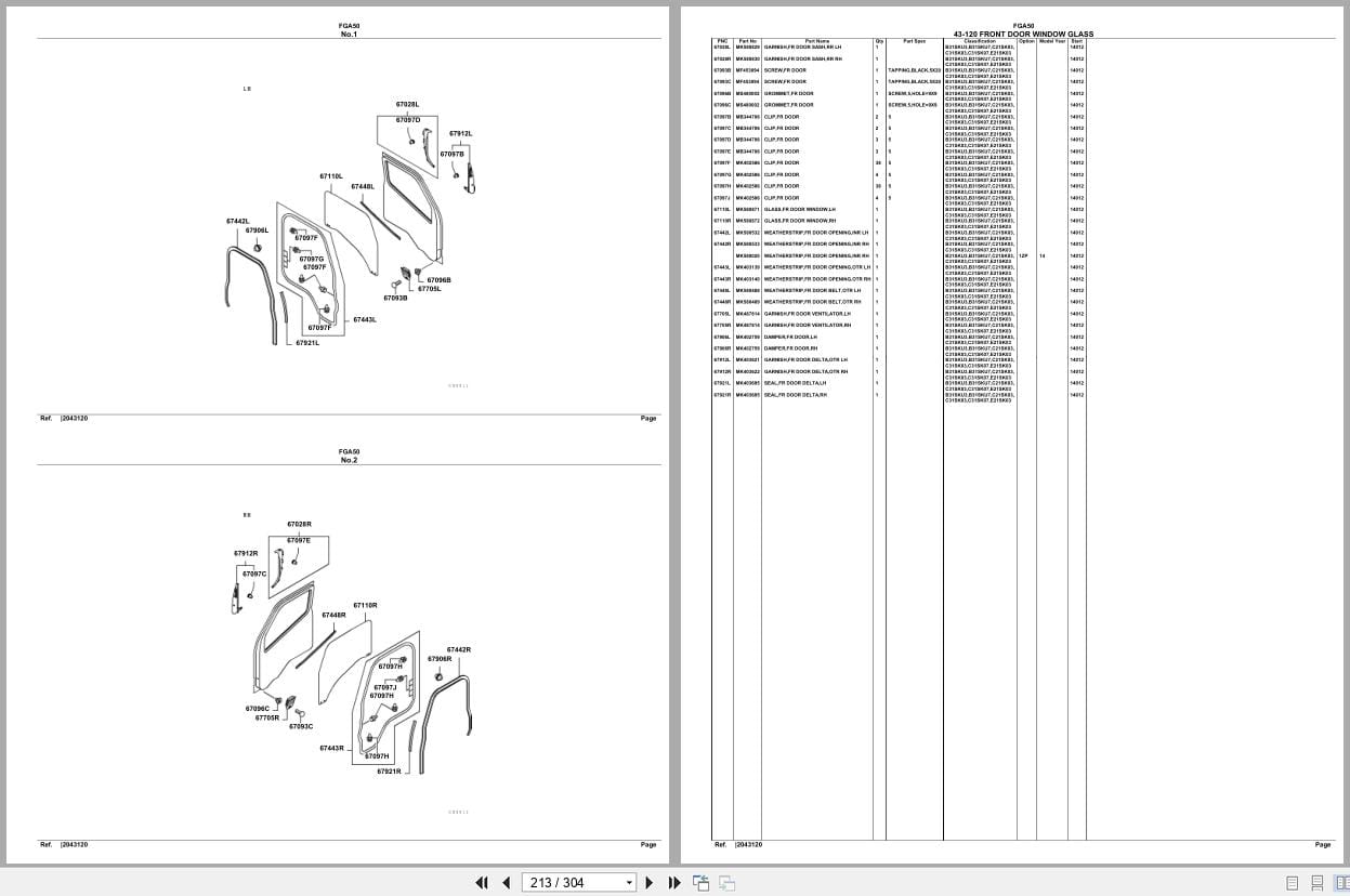 Mitsubishi Fuso Truck FGA50 Spare Parts Catalog (2)