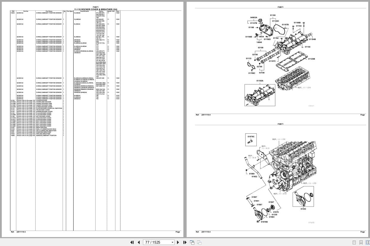 Mitsubishi Fuso Truck FGB71 Euro Spare Parts Catalog (2)