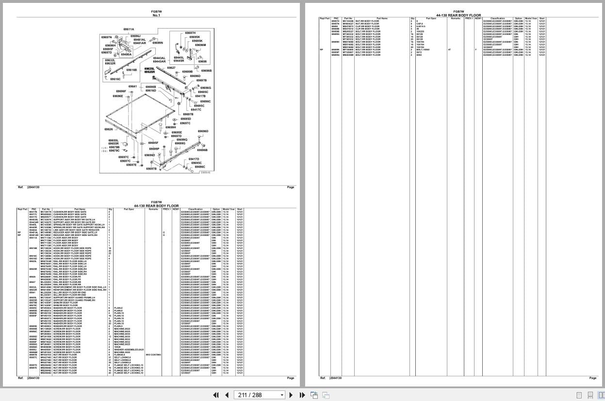 Mitsubishi Fuso Truck FGB7W Spare Parts Catalog (2)