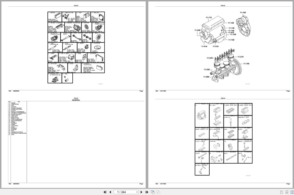 Mitsubishi Fuso Truck FH210 North America Spare Parts Catalog (1)