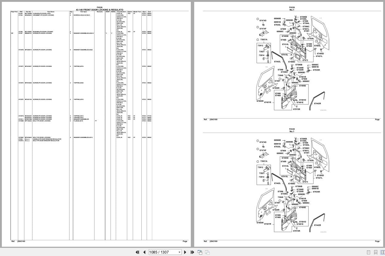 Mitsubishi Fuso Truck FH228 Spare Parts Catalog (2)