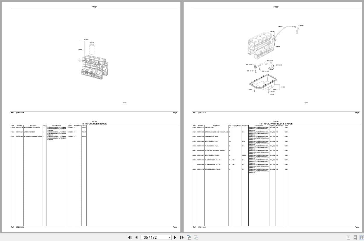 Mitsubishi Fuso Truck FIV2P GXP Spare Parts Catalog (2)