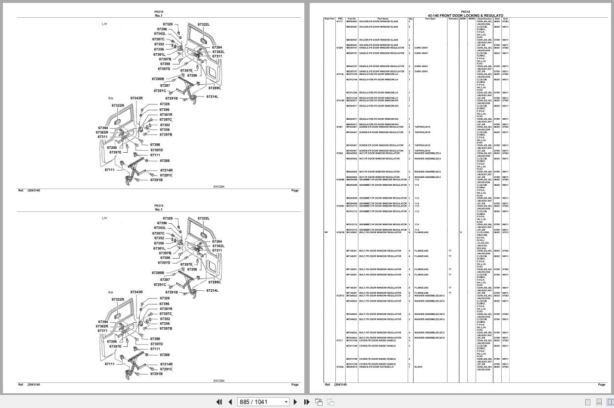 Mitsubishi Fuso Truck FK315 Spare Parts Catalog (2)