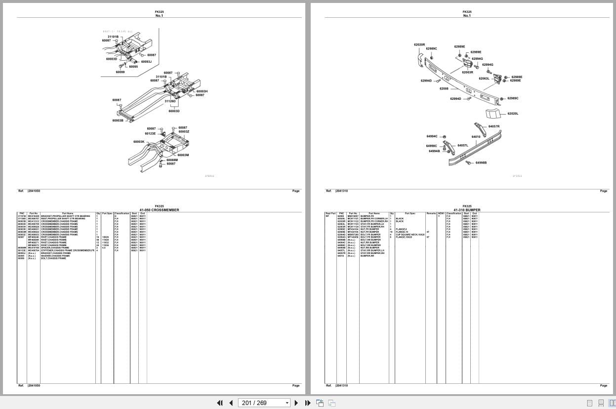 Mitsubishi Fuso Truck FK325 Spare Parts Catalog (2)