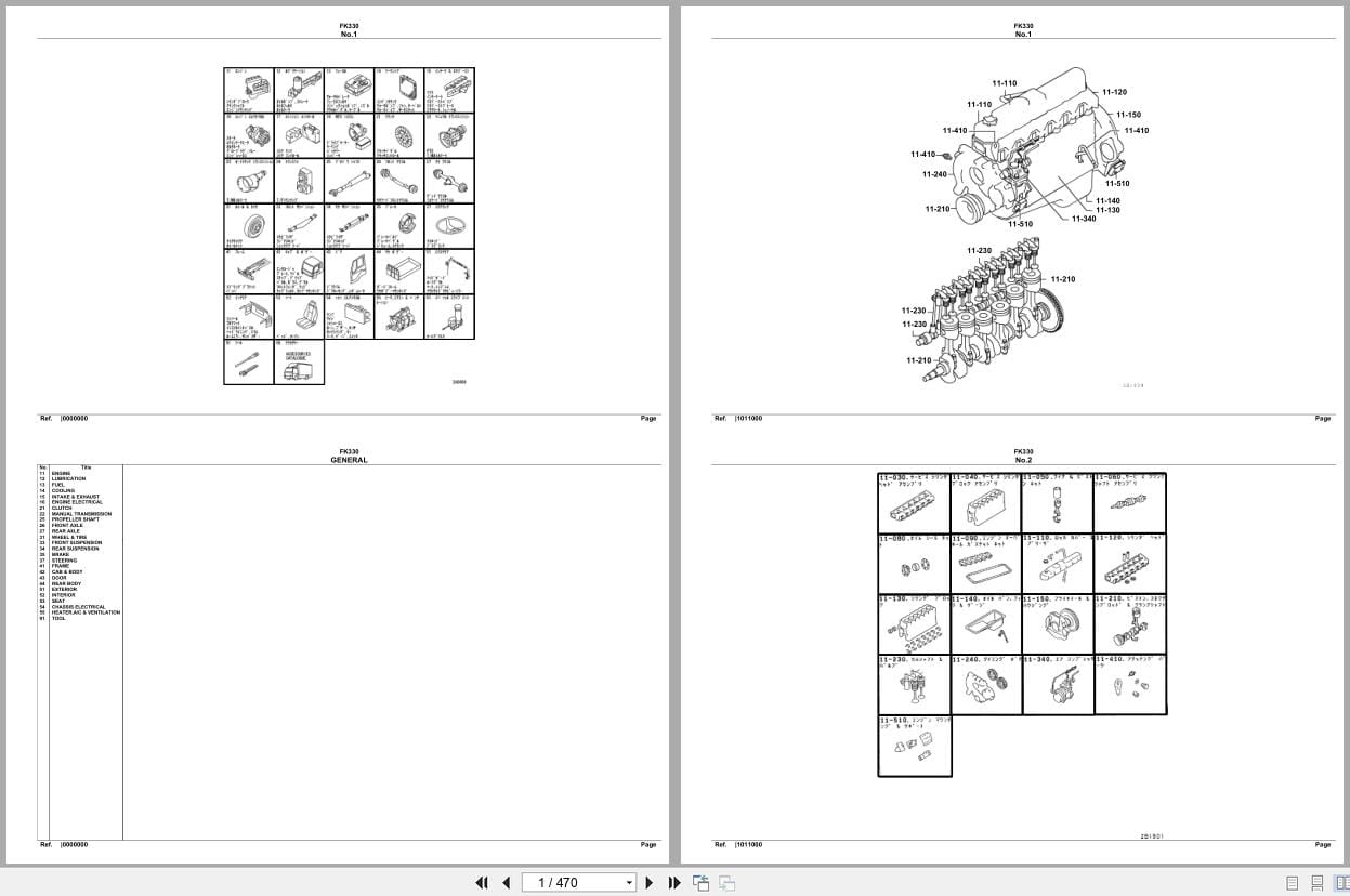 Mitsubishi Fuso Truck FK330 Spare Parts Catalog (1)