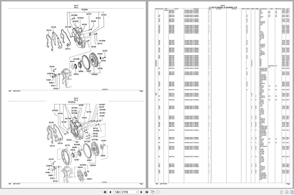 Mitsubishi Fuso Truck FK337 Spare Parts Catalog (2)