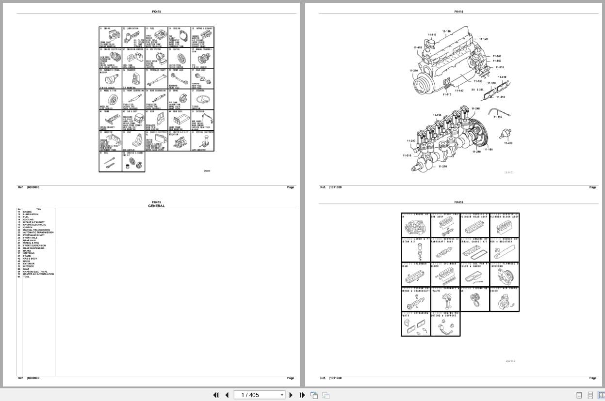 Mitsubishi Fuso Truck FK415 North America Spare Parts Catalog (1)