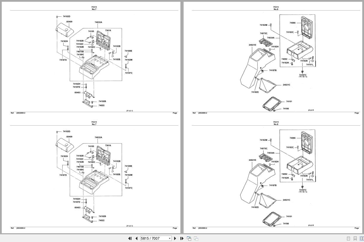 Mitsubishi Fuso Truck FK415 Spare Parts Catalog (2)