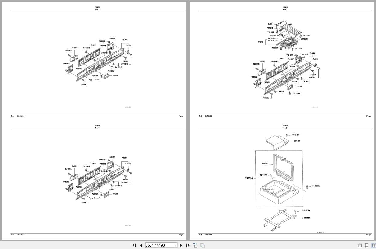 Mitsubishi Fuso Truck FK416 Spare Parts Catalog (2)