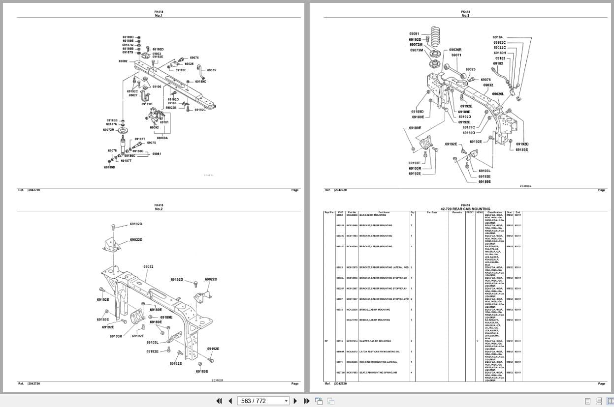 Mitsubishi Fuso Truck FK418 Spare Parts Catalog (2)