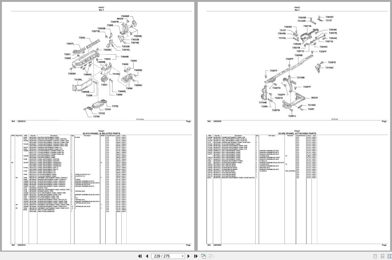 Mitsubishi Fuso Truck FK427 Spare Parts Catalog (2)