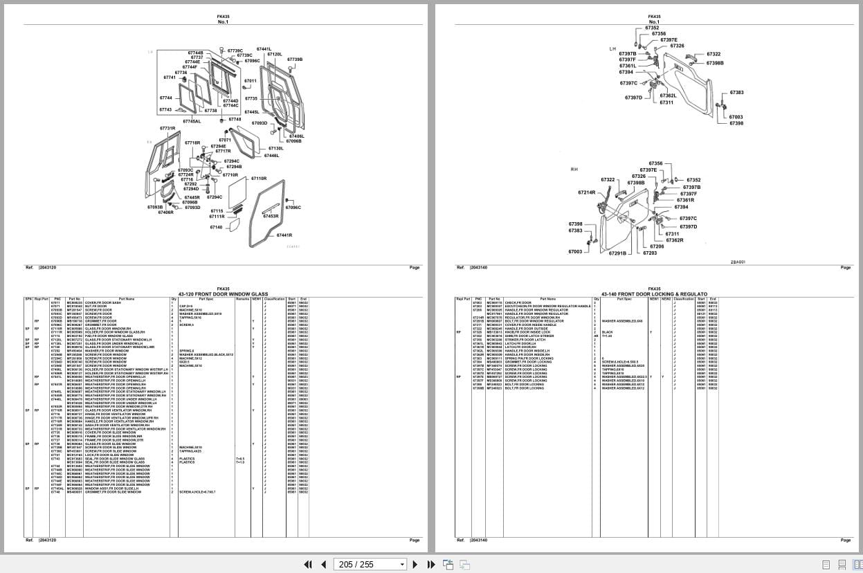 Mitsubishi Fuso Truck FK435 Spare Parts Catalog (2)